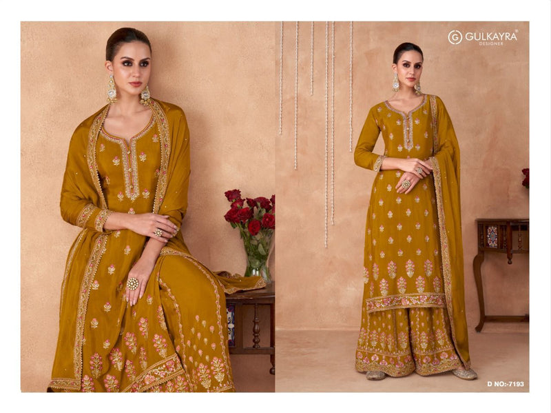 Gulkayra Designer Izhaar Georgette Heavy Embroidery Work Fancy Partywear Designer Kurti