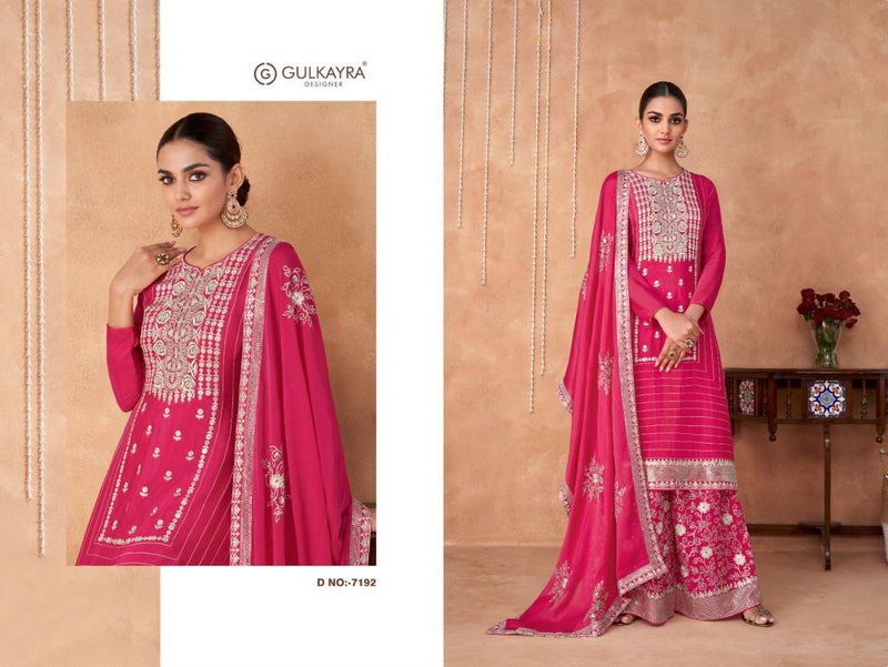 Gulkayra Designer Izhaar Georgette Heavy Embroidery Work Fancy Partywear Designer Kurti