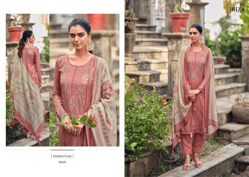 Biza Iznik Vol 2 Muslin Digital Print With Beautiful Hand Work Designer Suits
