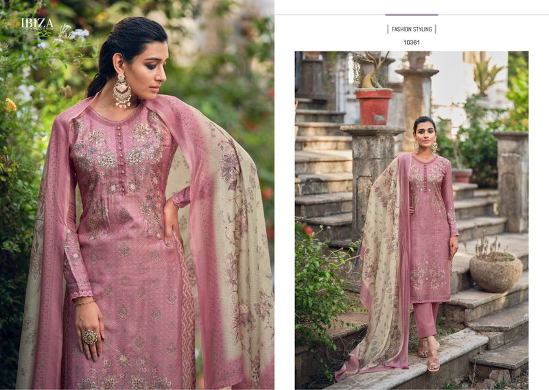 Biza Iznik Vol 2 Muslin Digital Print With Beautiful Hand Work Designer Suits