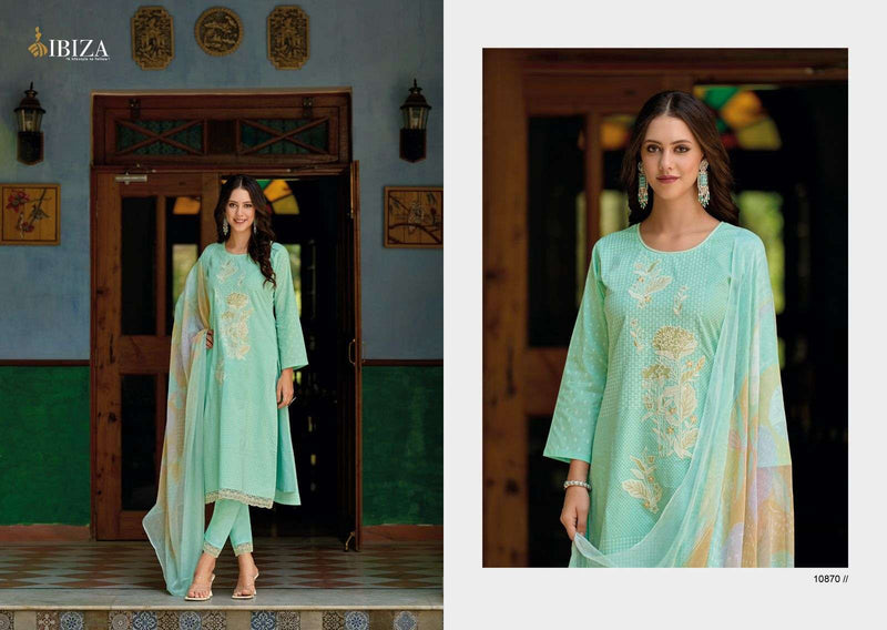 Ibiza Gucci Lawn Cotton Khaddi Print With Fancy Embroidery Work Salwar Kameez
