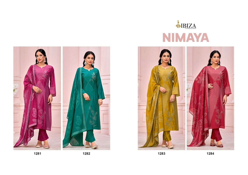 Ibiza Nimaya Pure Viscose Muslin Digital Print Work Salwar Suit