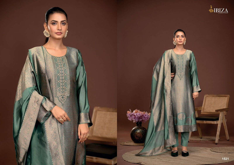 Ibiza Sakhi Vol 6 Pure Banglory Silk Jacquard Embroidery Work Salwar Suit