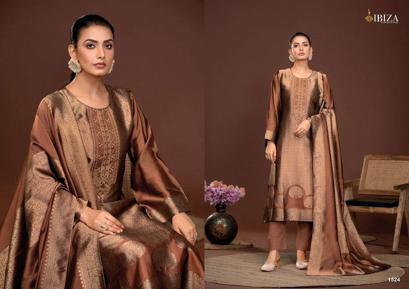 Ibiza Sakhi Vol 6 Pure Banglory Silk Jacquard Embroidery Work Salwar Suit