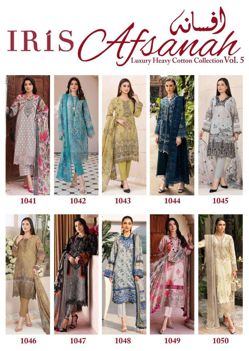 Iris Afsanah Vol 5 Cotton Digital Print Daily Wear Salwar Suit