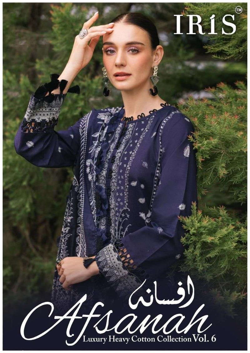 Iris Afsanah Vol 6 Pure Cotton Printed Karachi Salwar Kameez