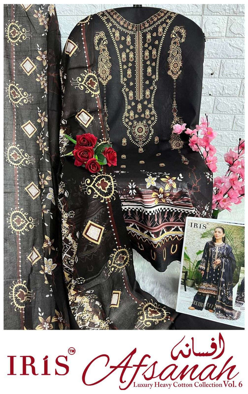 Iris Afsanah Vol 6 Pure Cotton Printed Karachi Salwar Kameez