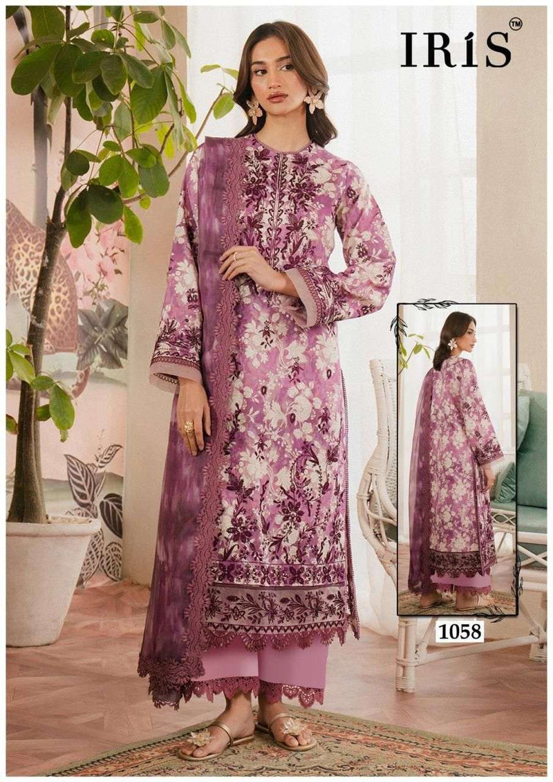 Iris Afsanah Vol 6 Pure Cotton Printed Karachi Salwar Kameez