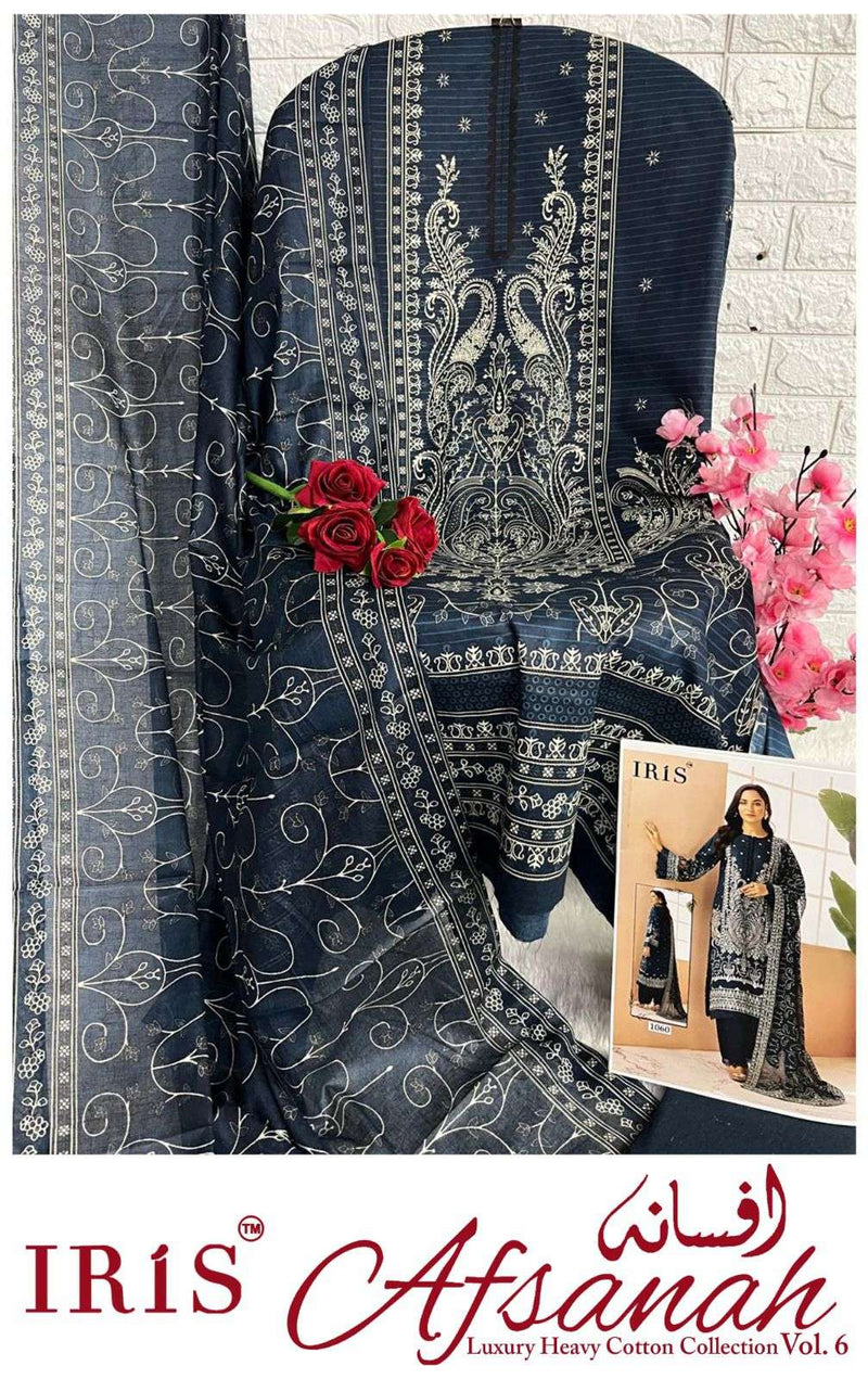Iris Afsanah Vol 6 Pure Cotton Printed Karachi Salwar Kameez