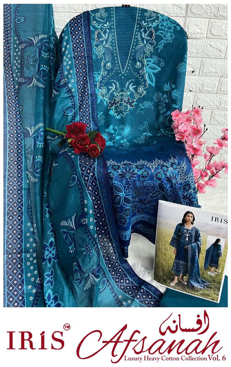 Iris Afsanah Vol 6 Pure Cotton Printed Karachi Salwar Kameez