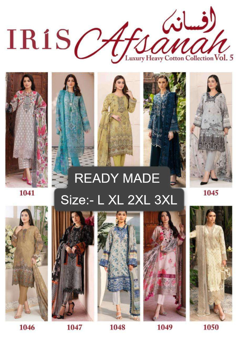 Iris Afsanah Vol 5 Readymade Collection Pure Cotton Casual Wear Kurti