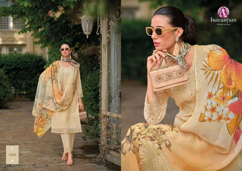 Isavsyam Corproration Sharvi Cotton Chikankari Designer Combo Set Kurti