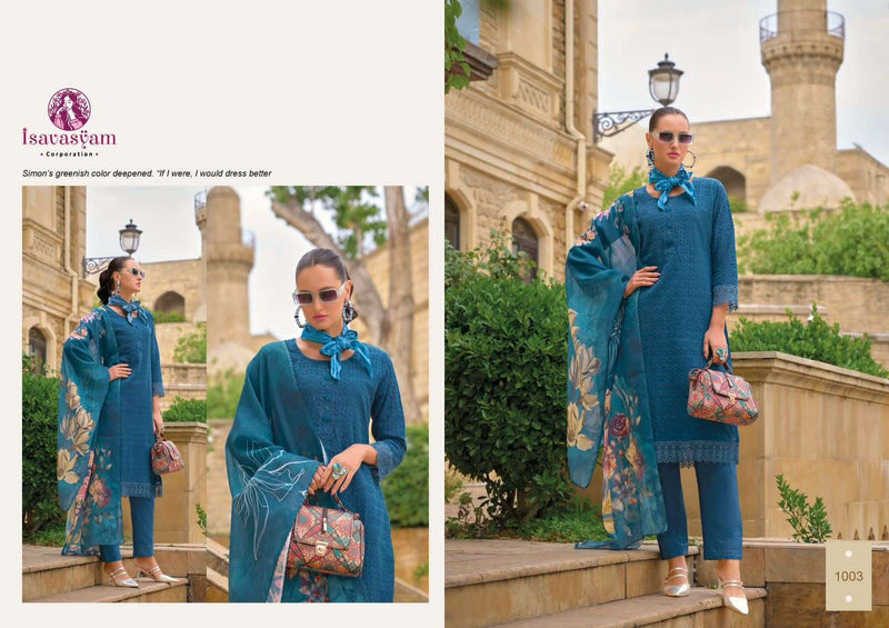 Isavsyam Corproration Sharvi Cotton Chikankari Designer Combo Set Kurti
