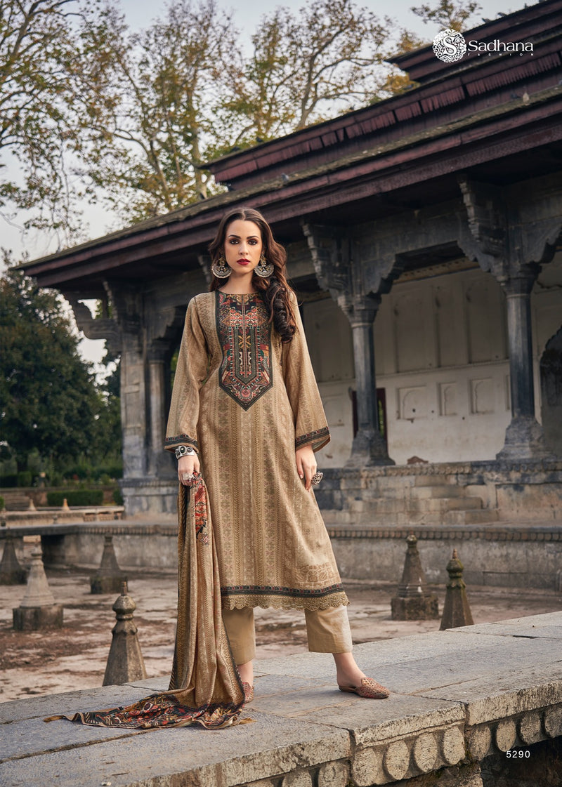 Sadhana Fashion Jaaeza Pashmina Digital Printed Fancy Work Suit Collection