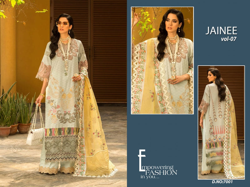Agha Noor Jainee Vol 7 Luxury Lawn Collection Fancy Printed Lawn Cotton Suits