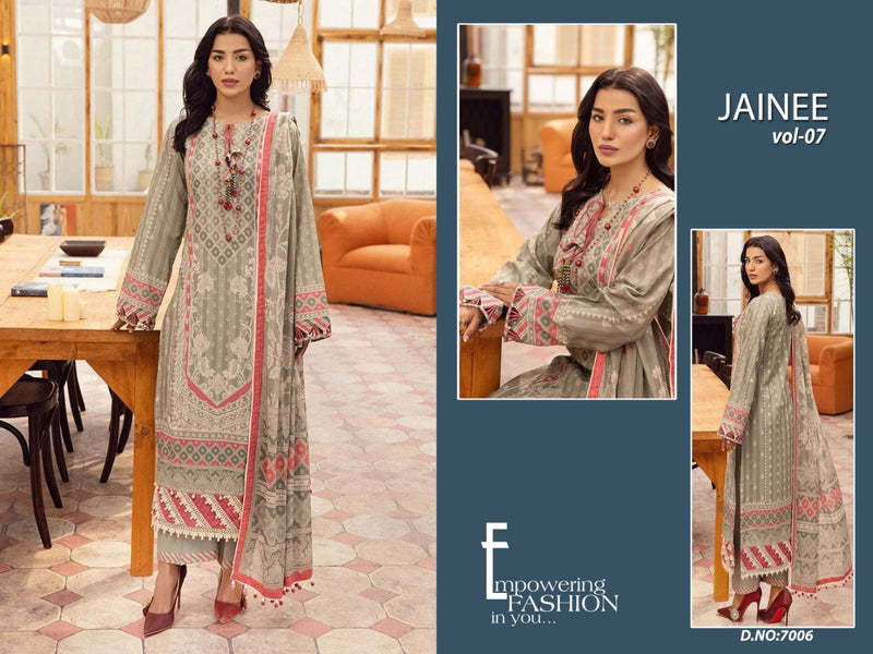 Agha Noor Jainee Vol 7 Luxury Lawn Collection Fancy Printed Lawn Cotton Suits