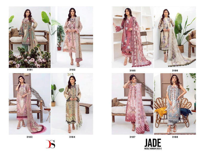 Deepsy Suits Jade Needle Wonder Vol 2 Cotton Prints With Embroidery Designer Salwar Kameez
