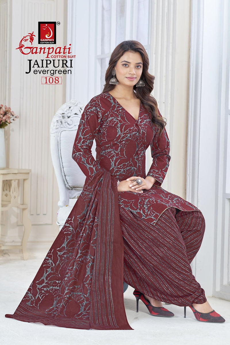 Ganpati Jaipuri Evergreen Vol 1 Cotton Printed Casual Wear Fancy Salwar Kameez