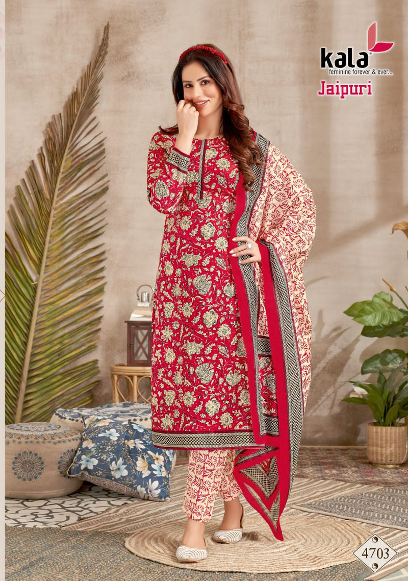 Kala Fashion Jaipuri Vol 2 Cotton Printed Salwar Suits