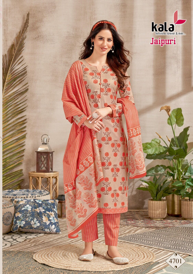 Kala Fashion Jaipuri Vol 2 Cotton Printed Salwar Suits