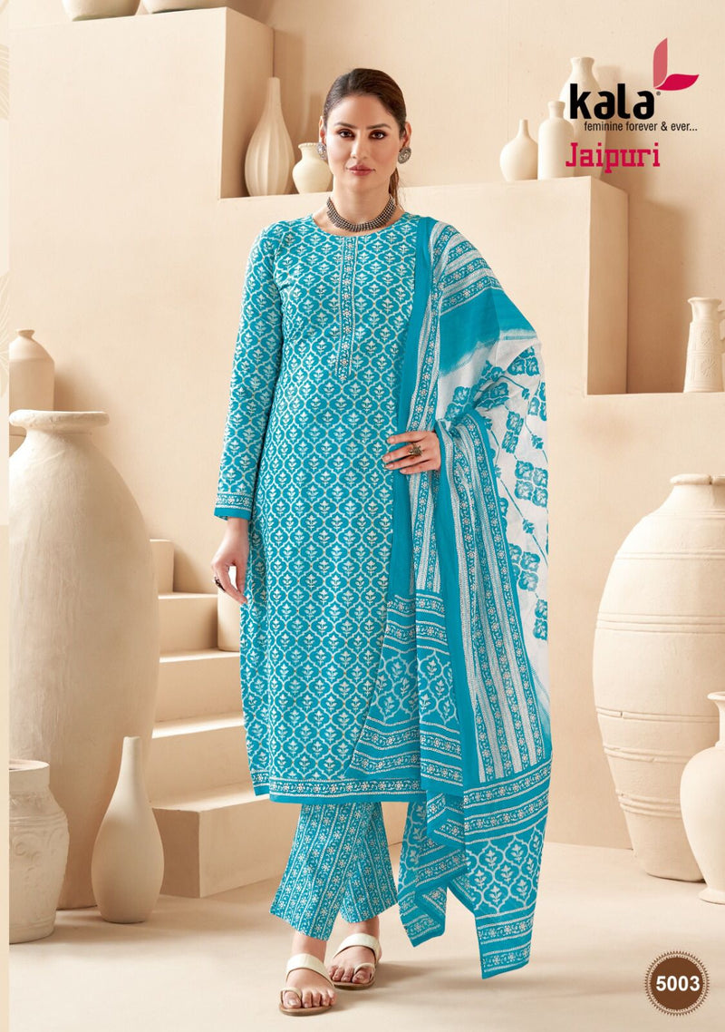 Kala Fashion Jaipuri Vol 3 Cotton Regular Printed Casual Wear Salwar Suits