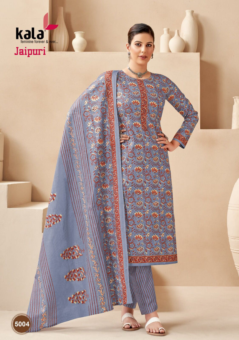 Kala Fashion Jaipuri Vol 3 Cotton Regular Printed Casual Wear Salwar Suits