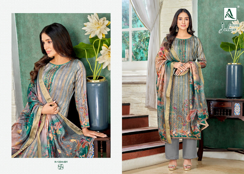 Alok Suits Jalwa Viscose Jacquard Heavy Designer Digital Print Suits