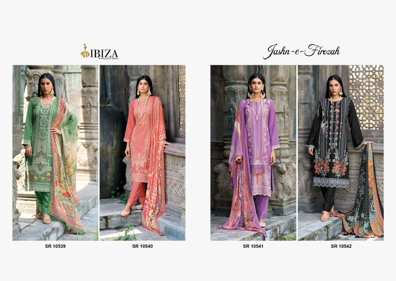 Ibiza Jashn E Firoza Pashmina Embroidery Work Designer Salwar Kameez