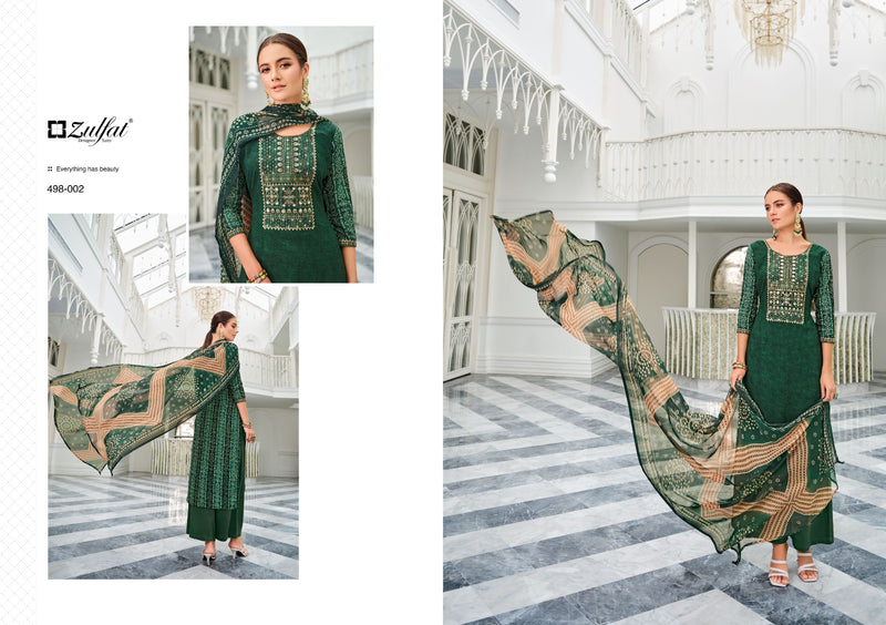Zulfat Designer Suits Jashn Viscose Rayon Designer Prints With Swarovski Work Salwar Suits