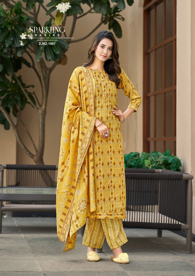 Roli Moli Creation Jasmine Pashmina Heavy Printed With Fancy Work Suit