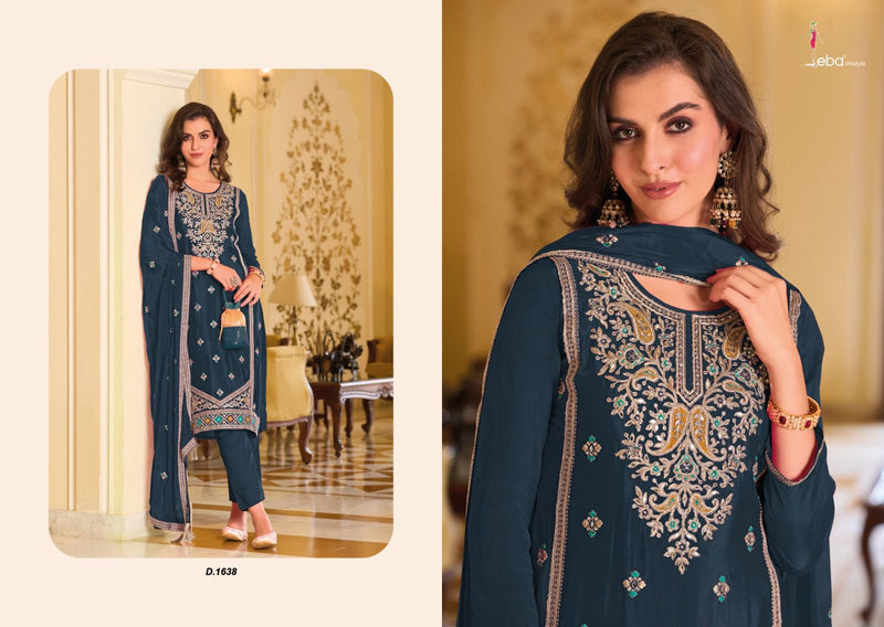 Eba Lifestyle Jiana Silk With Embroidered Designer Salwar Suit Collection