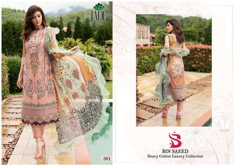 Jade Bin Saeed Heavy Cotton Luxury Collection Vol 3  Heavy Lawn Cotton Daily Wear Salwar Suit