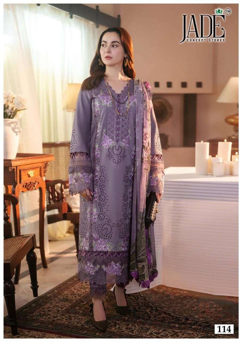 Jade Chevron Exclusive Heavy Cotton Vol 12 Printed Luxury Pakistani Suits