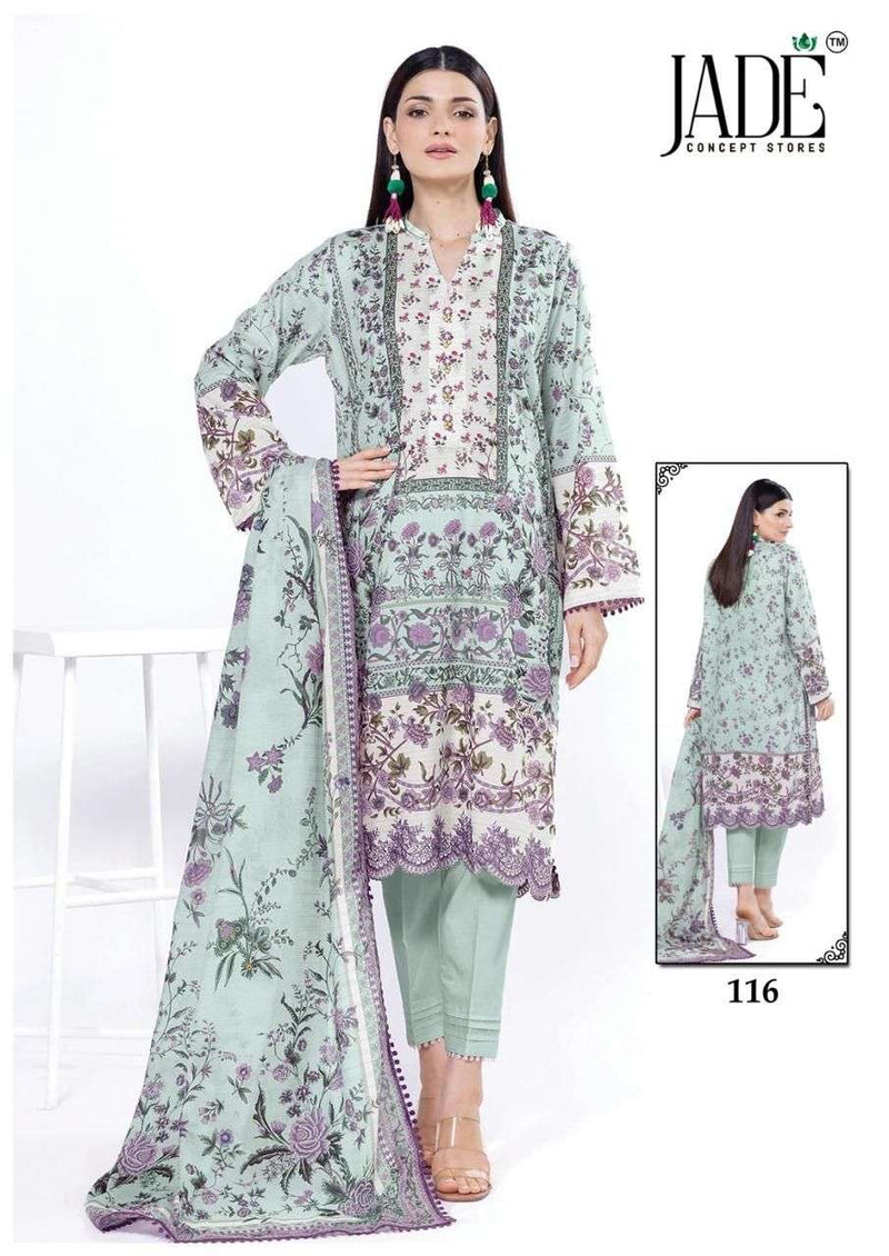 Jade Chevron Exclusive Heavy Cotton Vol 12 Printed Luxury Pakistani Suits