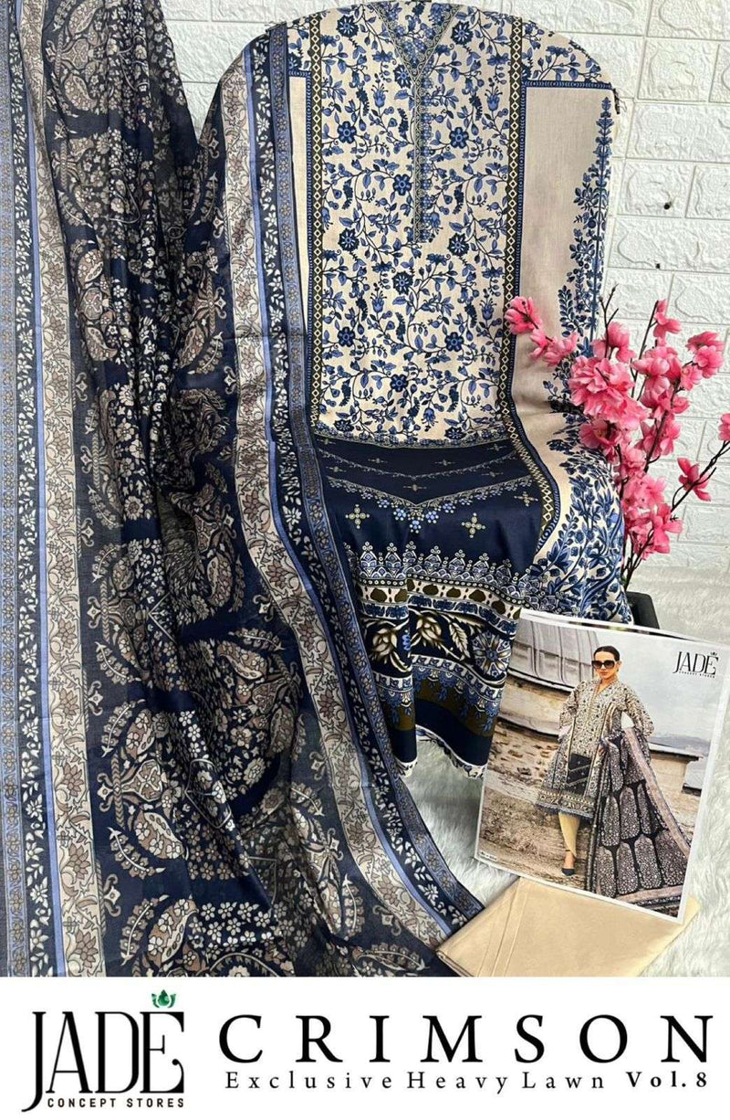 Jade Concept Store Crimson Vol 8 Lawn Cotton Printed Casual Wear Salwar Suit
