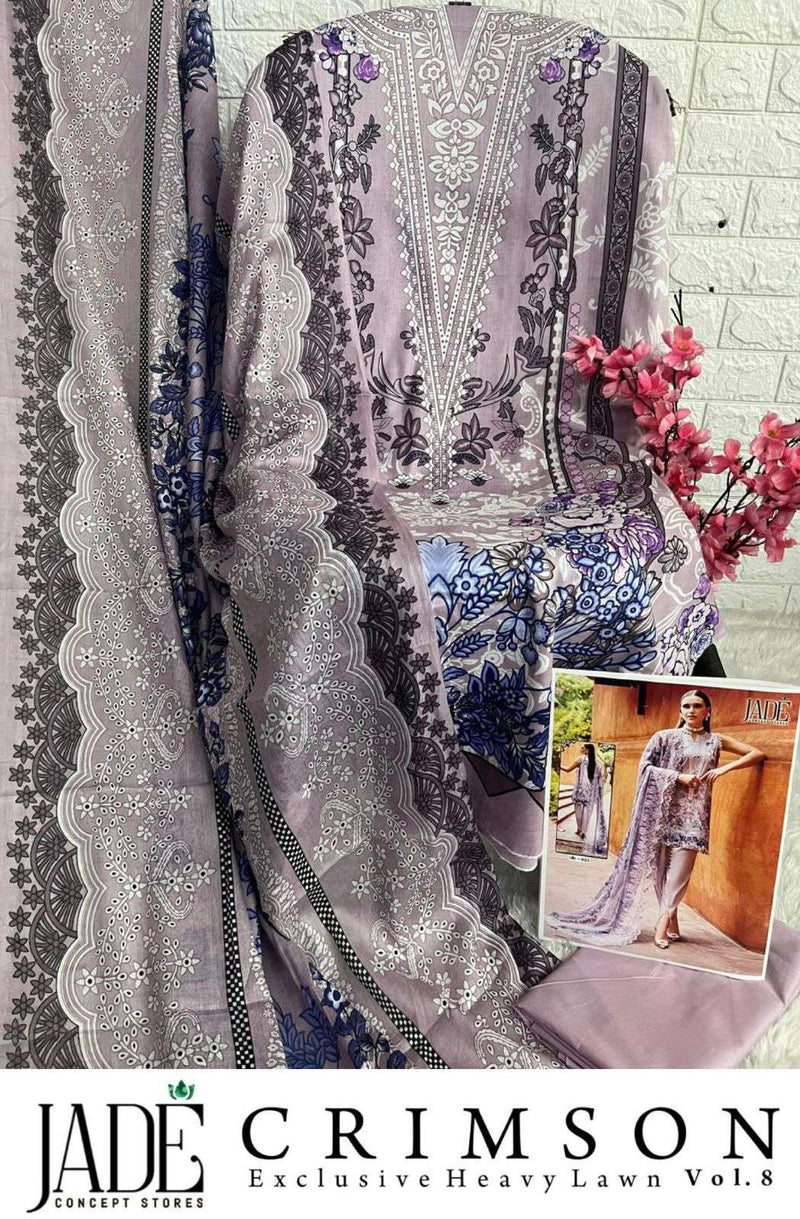 Jade Concept Store Crimson Vol 8 Lawn Cotton Printed Casual Wear Salwar Suit