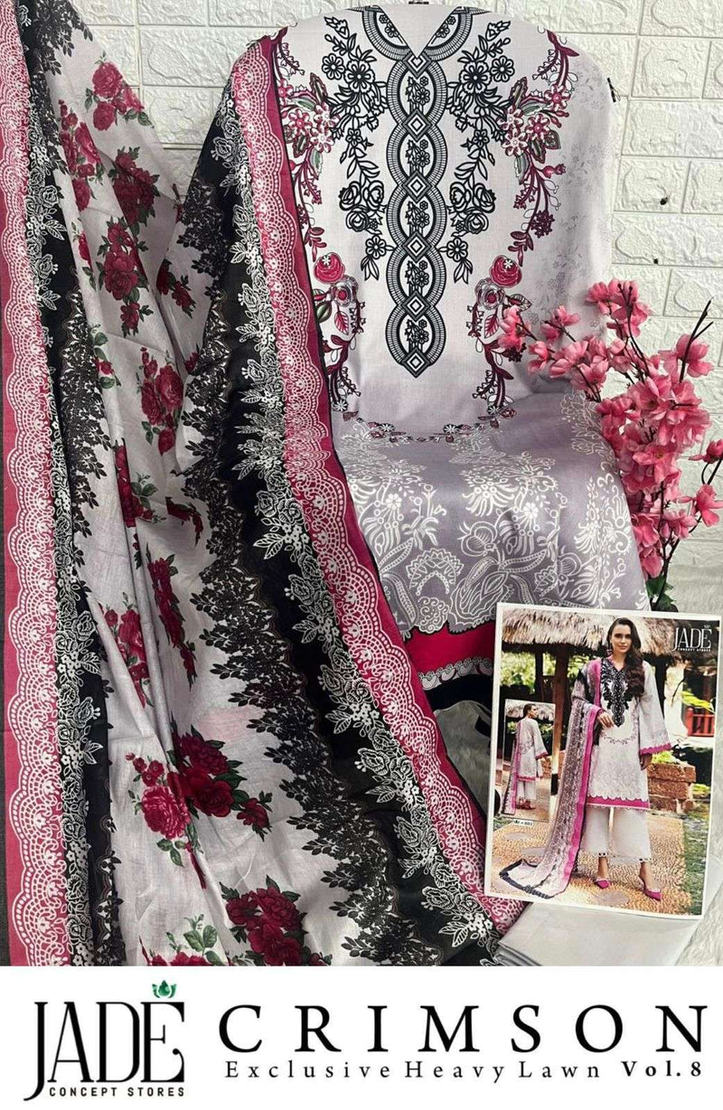Jade Concept Store Crimson Vol 8 Lawn Cotton Printed Casual Wear Salwar Suit