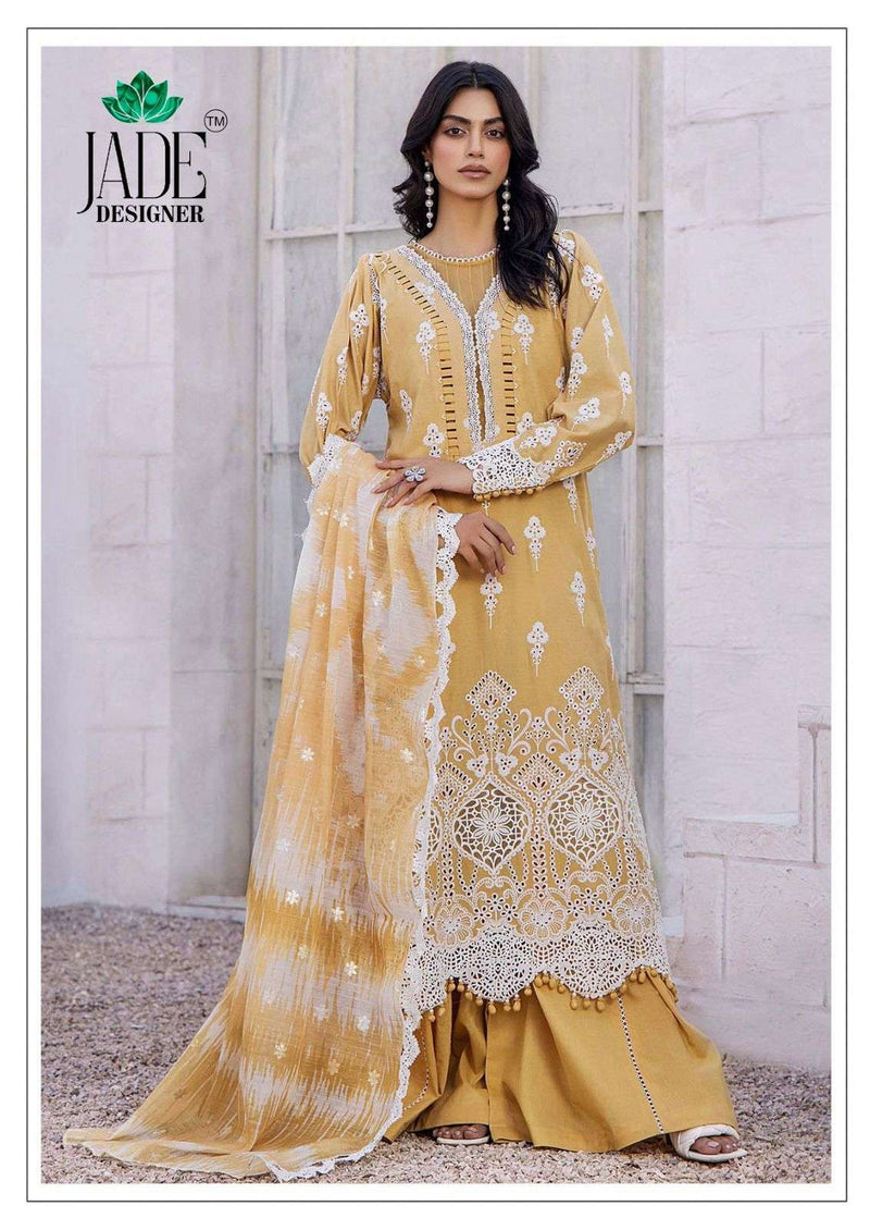 Jade Designer Ayesha Zara Vol 1 Heavy Lawn Cotton Printed Karachi Suit