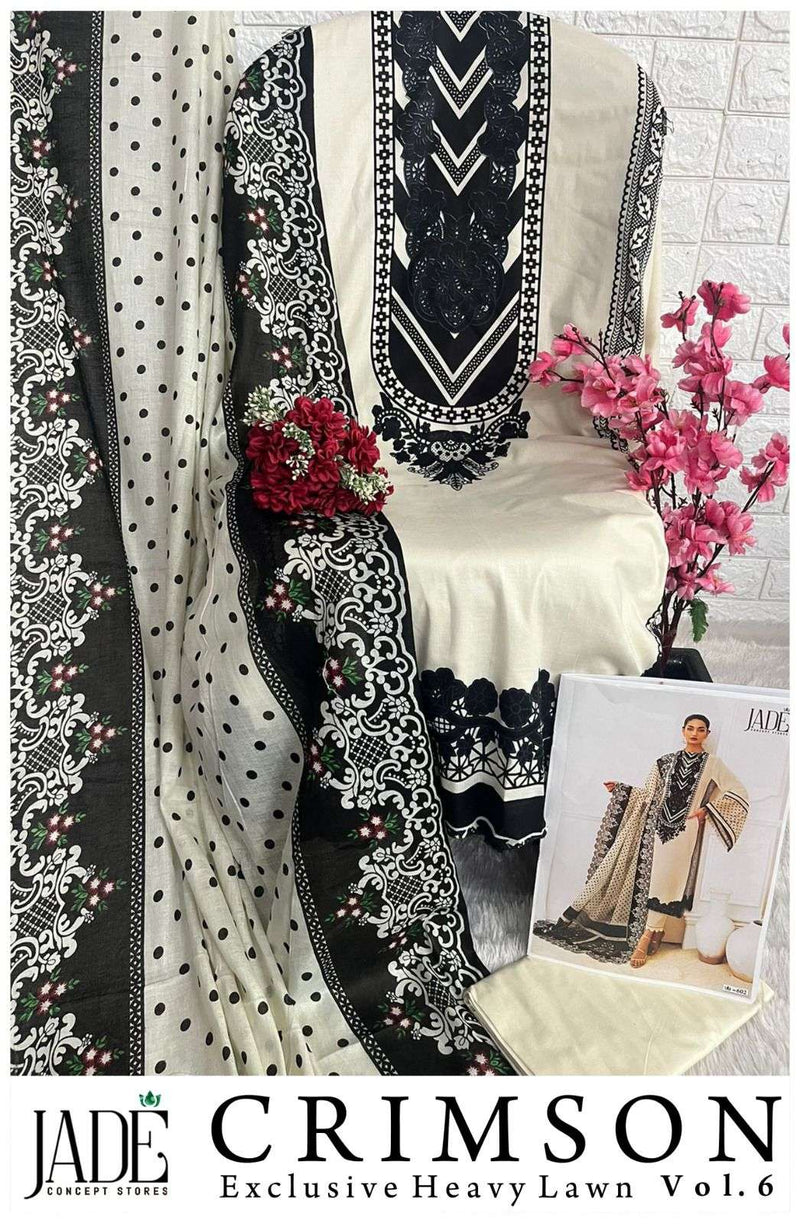 Jade Concept Store Crimson Exclusive Heavy Lawn Vol 6 Printed Salwar Suit
