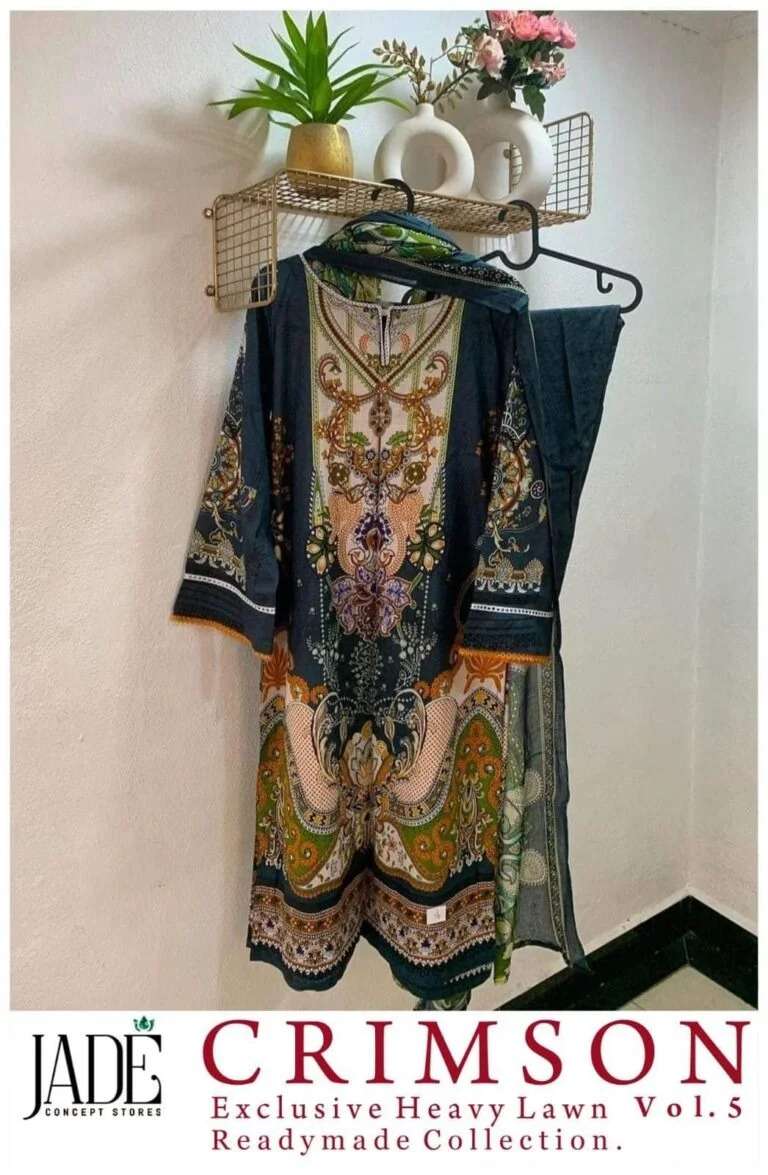 Jade Crimson Exclusive Heavy Collection Vol 5 Cotton Fancy Wear Pret Kurti