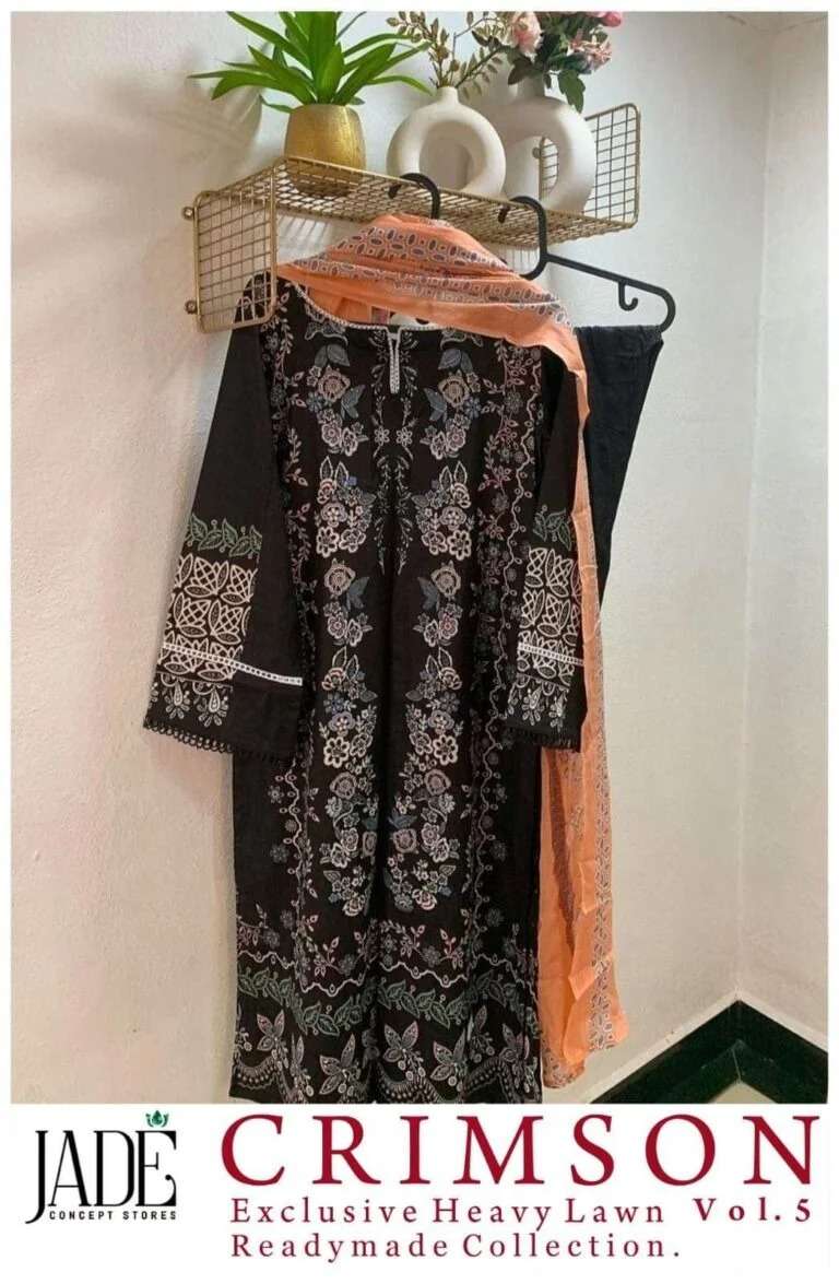 Jade Crimson Exclusive Heavy Collection Vol 5 Cotton Fancy Wear Pret Kurti