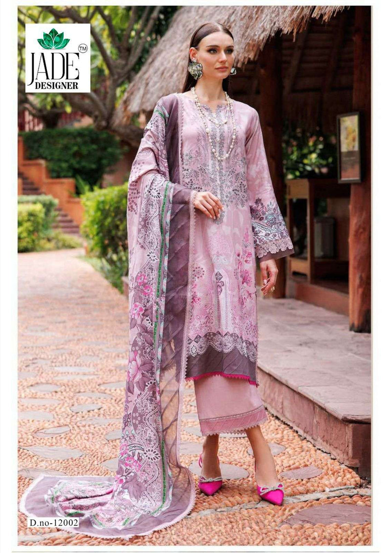Jade Crimson Exclusive Heavy Lawn Vol 12 Karachi Print Dailywear Salwar Suit