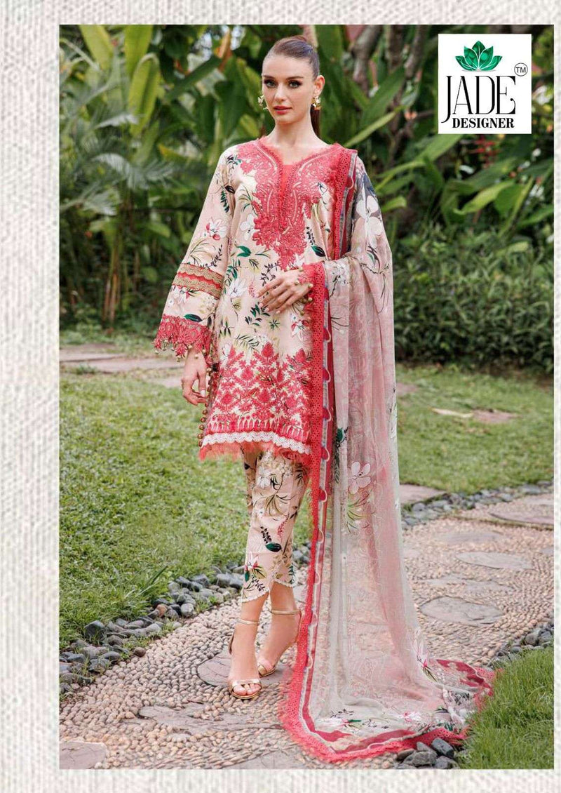 Jade Crimson Exclusive Heavy Lawn Vol 12 Karachi Print Dailywear Salwar Suit