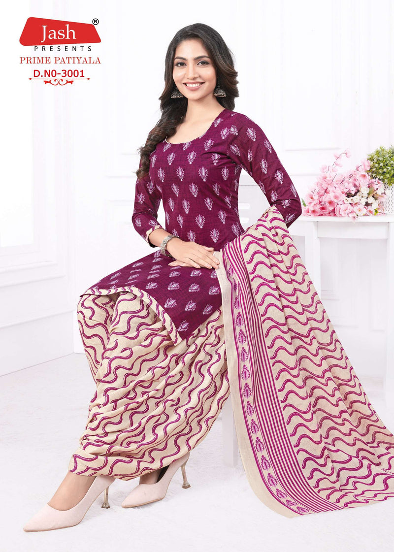 Jash Prime Patiyala Vol 3 Cotton Printed Fancy Designer Salwar kameez