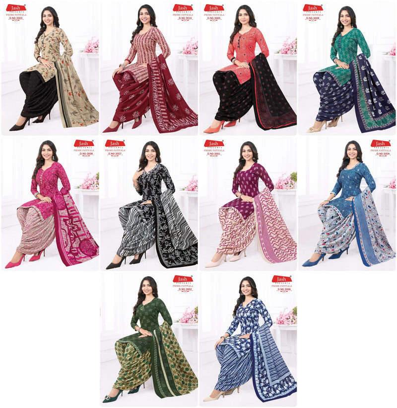 Jash Prime Patiyala Vol 3 Cotton Printed Fancy Designer Salwar kameez