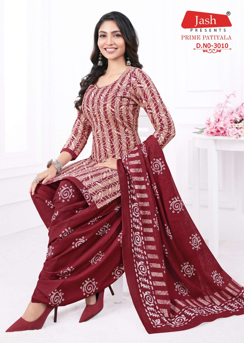 Jash Prime Patiyala Vol 3 Cotton Printed Fancy Designer Salwar kameez