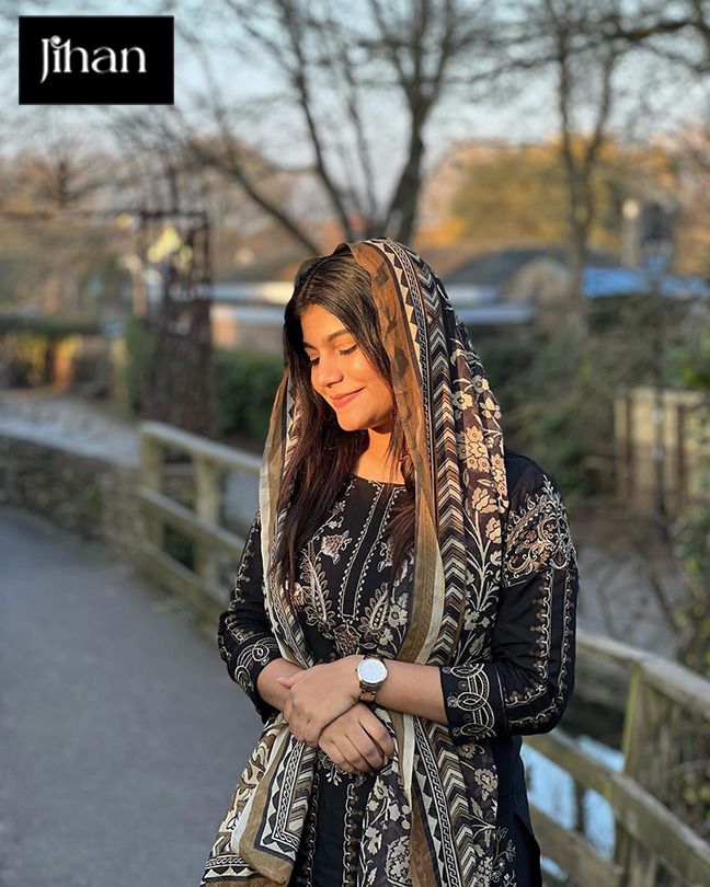 Jihaan Design 3227 Pure Rayon Cotton Embroidered Pakistani Salwar Suit
