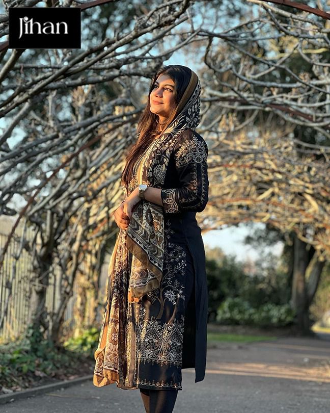 Jihaan Design 3227 Pure Rayon Cotton Embroidered Pakistani Salwar Suit
