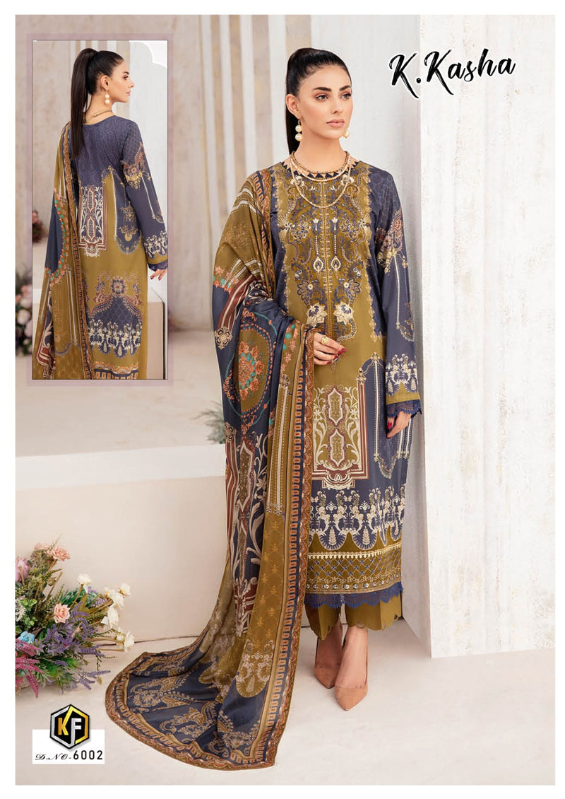 Keval K Kasha Vol 6 Cotton Karachi Style Printed Salwar Kameez Collection