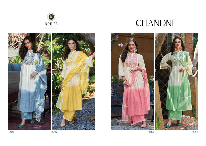 Kailee Fashion Chandani Pure Cotton Weaving Self Pattern Cotton Nyra Cut Designer Kurti